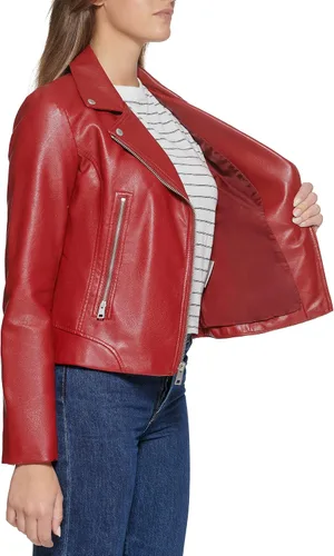 Vista 3 de Levi's Women's Vegan Leather 538 Moto Jacket (Regular & Plus Size)