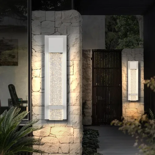 Vista 10 de ASD LED 13" Bubble Glass Wall Light Fixture, Outdoor & Indoor Seeded Sconce 3CCT, Waterproof, Dimmable, ETL Listed 12W 500LM 3000-5000K 120V