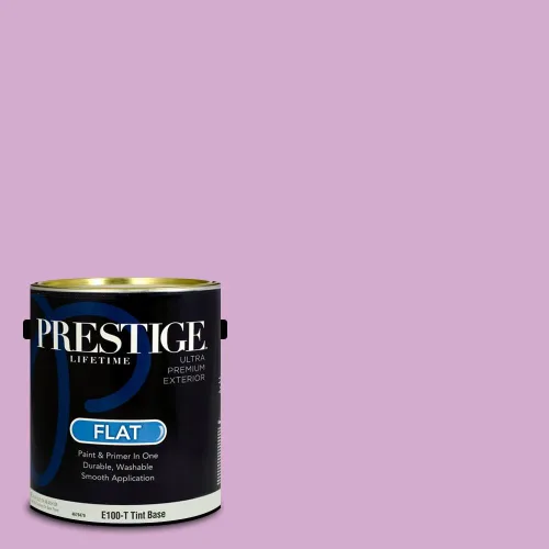 Vista 79 de PRESTIGE Pinturas de pintura interior e imprimación en uno, 1 galón, plano, combinación comparable de Sherwin Williams* Kimono Violet*