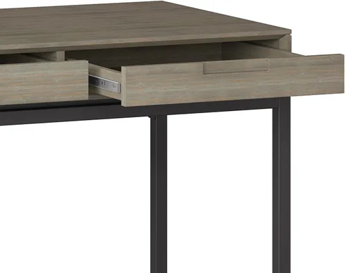 Vista 7 de SIMPLIHOME Escritorio de madera maciza Banting de 72 pulgadas de ancho en Distressed Grey