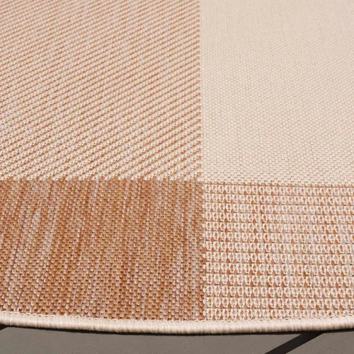 Vista 41 de SAFAVIEH Alfombra Lavable para Exteriores Colección Courtyard - 2'3" x 4', Beige y Azul, Patrón a Cuadros, No Desprende Pelusa y Fácil Limpieza