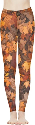 Vista 2 de PZZ BEACH Leggings de yoga de cintura alta, pantalones deportivos largos para acondicionamiento físico con patrón novedoso