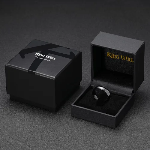 Vista 13 de King Will Alianza de boda de carburo de tungsteno para hombres y mujeres, anillos de promesa para parejas abovedados de alto pulido