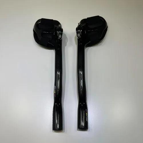 Vista 7 de TT Bars Carbon Bike Areo Bars Manillar RXL SL Bullhorn Manillar 340 Carbon Aero Bars Aero Manillares Negro 3K Brillante 31.8X340mm Triatlón Aero