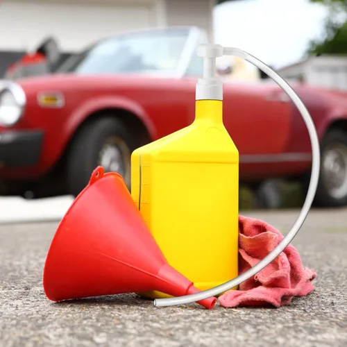 Vista 7 de Ouzorp Bomba de líquido para botellas de cuarto de galón – Bomba manual de 5 cc para transferencia de aceite, transmisión y líquido diferencial,