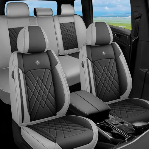 Vista 12 de Fundas de Asientos Compatibles con Toyota Corolla 2015-2026 Funda de Asiento de Automóvil de Cuero, Elegante Impermeable Transpirable Fácil