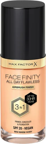 Vista 21 de Max Factor Facefinity 3 en 1 base de maquillaje líquida todo el día sin imperfecciones, SPF 20-32 Beige claro, 30 ml
