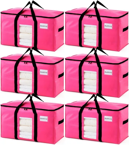 Vista 40 de TAILI - Bolsas de mudanza extra grandes, paquete de 10 bolsas negras resistentes para almacenamiento con ventana visible, asas envolventes