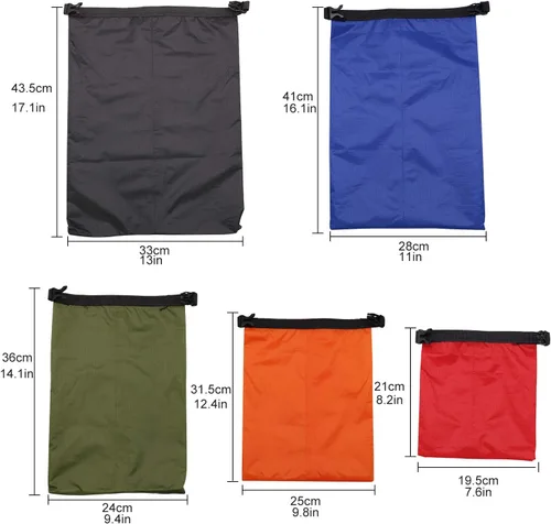 Vista 2 de TRENDBOX Kit de bolsa seca impermeable con parte superior enrollable, bolsa de compresión de almacenamiento, organizador de embalaje Poch