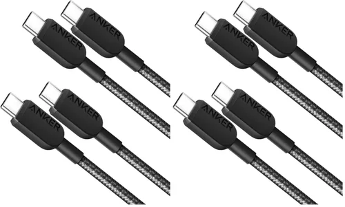Vista 6 de Anker Cable USB C a USB C, cable de carga rápida tipo C (3 pies, 2 unidades) para iPhone 17/16 Series, iPad Air 4, MacBook Pro 2022 y más (negro)