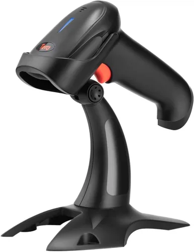 Vista 10 de Tera Pro 1D 2D QR Escáner de código de barras inalámbrico con pantalla de visualización del nivel de batería, visualización del tiempo, funciona