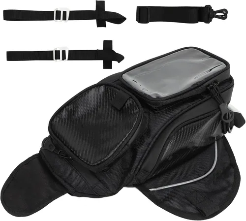 Vista 7 de Keenso Bolsa de tanque Bolsa de sillín de motocicleta Resistencia al polvo Bolsa de tanque de combustible Bolsa de bolsa estable