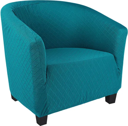 Vista 11 de SearchI Funda Elástica para Silla Club, Fundas Elásticas para Silla Barrel, Fundas Estampadas para Silla Tub, Funda de Elastano Suave para Sillón