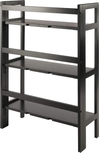 Vista 8 de Winsome Estantería de felpa de madera, color negro, 3