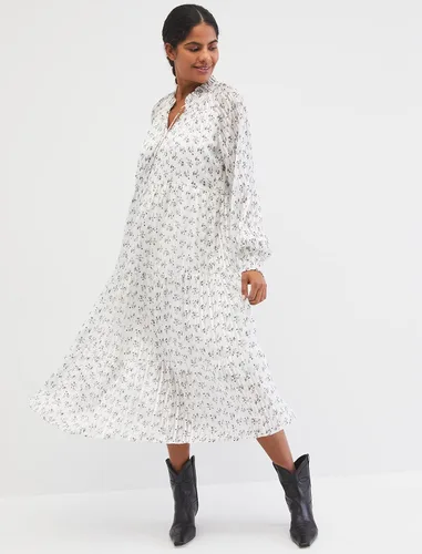 Vista 2 de Motherhood Maternity Vestido largo de maternidad para mujer, para sesión de fotos o baby shower