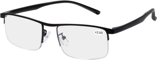 Vista 13 de Gafas de lectura progresivas multifoco para computadora con bloqueo de luz azul lectores