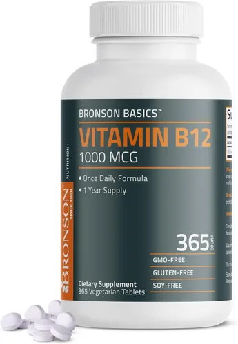 Vista 8 de Bronson Vitamina B12 1000 mcg, fórmula una vez al día, 120 tabletas