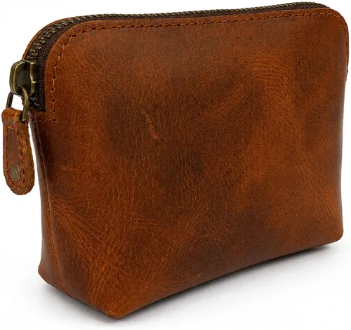 Vista 11 de Bolsas de Cosméticos de Cuero Azul Para Mujeres Juego de Viaje – Monedero con Cremallera Hecho a Mano Juego de Bolsas de Maquillaje Azul Pequeñas