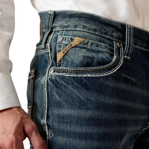 Vista 4 de ARIAT M4 Jeans elásticos relajados con corte de bota Goldfield