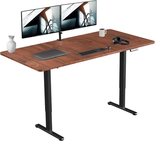 Vista 74 de VIVO DESK-KIT-E2B1B - Escritorio eléctrico de pie con motor doble, ajuste de altura de memoria, serie E2B, marco negro superior negro, DESK-KIT-E2B1B