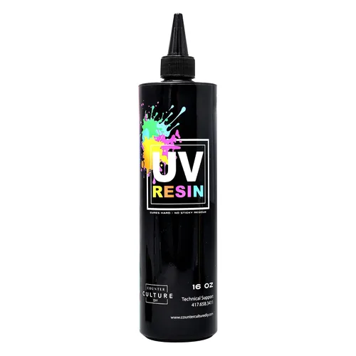 Vista 9 de Counter Culture DIY Resina UV transparente, 4 onzas, suministros de arte rápido para revestimiento y fundición, ideal para joyas, llaveros