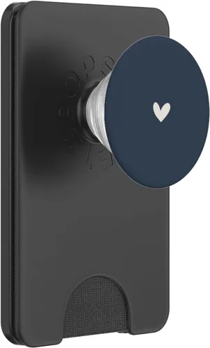 Vista 7 de Azul marino polvoriento: lindo y sencillo y elegante, bohemio, dibujado a mano, PopSockets intercambiables PopGrip