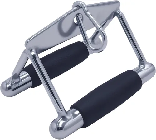 Vista 11 de qibylift Barra desplegable LAT, barra de presión recta giratoria en forma de V, cuerda de tríceps, accesorio de cable de mango de doble fila D