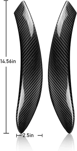 Vista 2 de AIRSPEED Cubierta de la manija de la puerta del coche, cubierta protectora decorativa de fibra de carbono duro para BMW 3 4 Series F30 F31 F32 F33