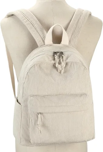 Vista 8 de LEDAOU Juego de mini mochila de moda con monedero, cartera, mochila, cartera para mujeres, adolescentes, bolsa de viaje escolar, Beige, 2pcs+wallet