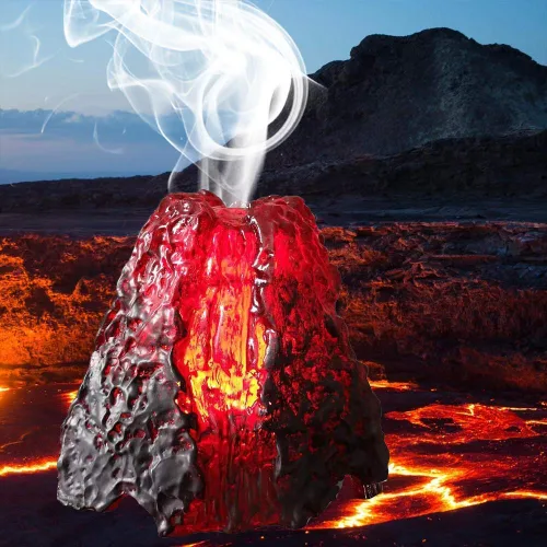 Vista 2 de Volcano - Difusor ultrasónico de aromaterapia de aceite esencial para niños, niñas, mujeres, hombres, niños, decoración del hogar, sala de estar