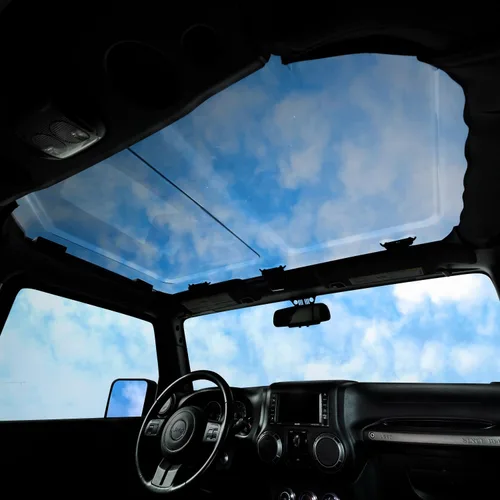 Vista 4 de Putco Element Sky View Tapa Transparente Techo Rígido para Techo para Jeep Wrangler JK 2009-2017 (También Compatible con Carrocería JK 2018)