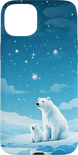 Vista 9 de Polar Bear, Arctic North Pole, Alaska Snow, Cute Polar Bears Case for iPhone 17