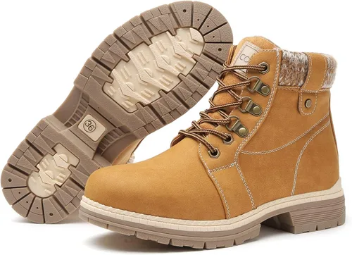 Vista 5 de COTTIMO Botas de invierno antideslizante con forro de piel para mujer