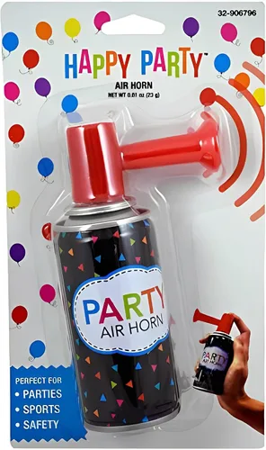 Vista 2 de Air Horn - Mini generador de ruido de bocina de niebla con bomba de mano, 2 paquetes de 1 lata 0.81 onzas