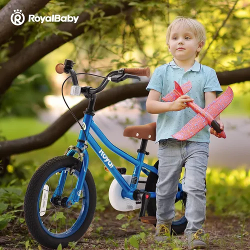 Vista 4 de RoyalBaby - Bicicleta para niños, Terra EZ, bicicleta convertible de equilibrio a pedal, 14, 16 y 18 pulgadas, fácil de aprender a equilibrar