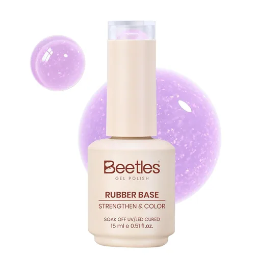 Vista 14 de Beetles - Esmalte de uñas en gel base color nude, 15 ml, base de goma 5 en 1, marrón neutro claro, punta francesa, esmalte de uñas en gel Base