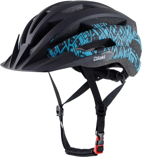 Vista 11 de Bilaki Casco de bicicleta para adultos, mujeres, hombres, jóvenes, niños, cascos ligeros de bicicleta de montaña con esfera ajustable y visera