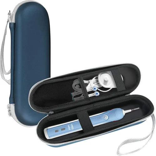 Vista 9 de ProCase Estuche de viaje para cepillo de dientes Oral-B y Sonicare - Beige