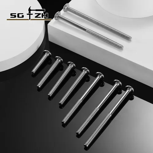 Vista 7 de M5 x 6mm 10 piezas de tornillos de cabeza plana con casquillo hexagonal, acero inoxidable 304 18-8, rosca completa, de SG TZH (con llave hexagonal)