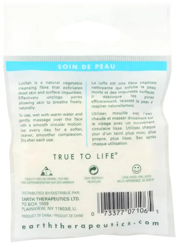 Vista 2 de Earth Therapeutics, Almohadillas de tez de lufa, 3