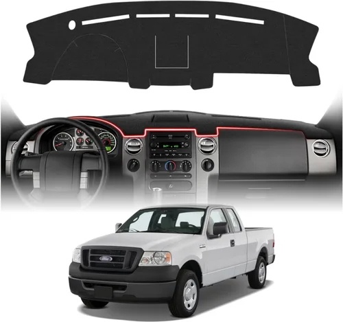 Vista 80 de CARTIST Cubierta negra para salpicadero para Toyota Solara 2004-2008, antideslizante, antirreflejo, protección UV, tapete interior de primera calidad