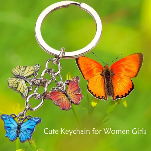 Vista 3 de Key Chain for Car Keys, Keychain with 5 Key Ring, Keychain Accessories, MenWomen Birthday Gift Ideas