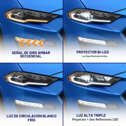 Vista 3 de Form Lighting – Faros delanteros secuenciales LED compatibles con Ford Mustang 2018-2023 (par)