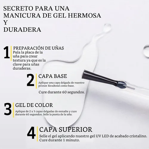 Vista 3 de Mia Secret Gel UV LED con acabado de vidrio 0.5 onzas líquidas - 0.5 fl oz