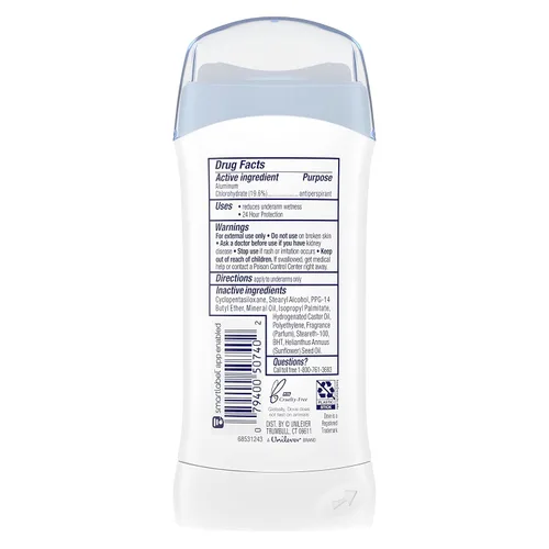 Vista 3 de Dove Desodorante Antitranspirante, Sensitive, 2,6 oz, 6