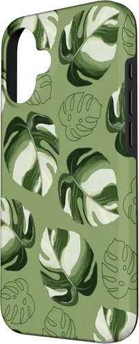 Vista 2 de Monstera Deliciosa Leaves Plant Leaf Botanical Nature Case for iPhone 16