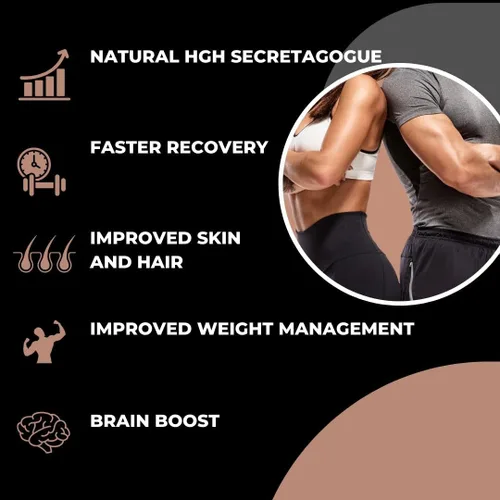Vista 3 de HGH Booster 2 veces fuerza (150 unidades) antienvejecimiento, aumenta la resistencia y la energía, rejuvenece la piel y el cabello, L-lisina HCL