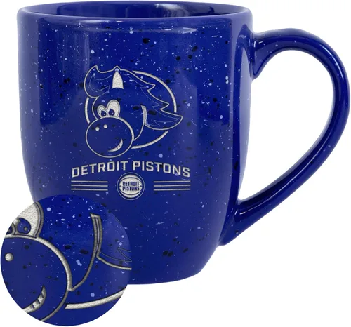 Vista 54 de Rico Industries NBA 16 oz Team Color Laser Engraved Speckled Ceramic Coffee Mug 3-Color del