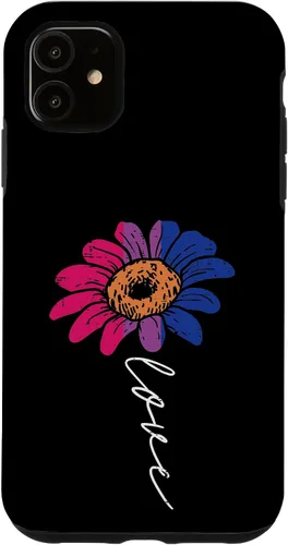 Vista 8 de Funda para iPhone 16 Love Sunflower Floral LGBTQ Bisexual Flag Gay Pride Ally Bi