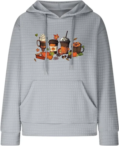 Vista 40 de SHAOBGE Sudaderas con capucha de gran tamaño para mujer, sudaderas con capucha para entrenamiento, suéteres casuales y cómodos trajes de moda
